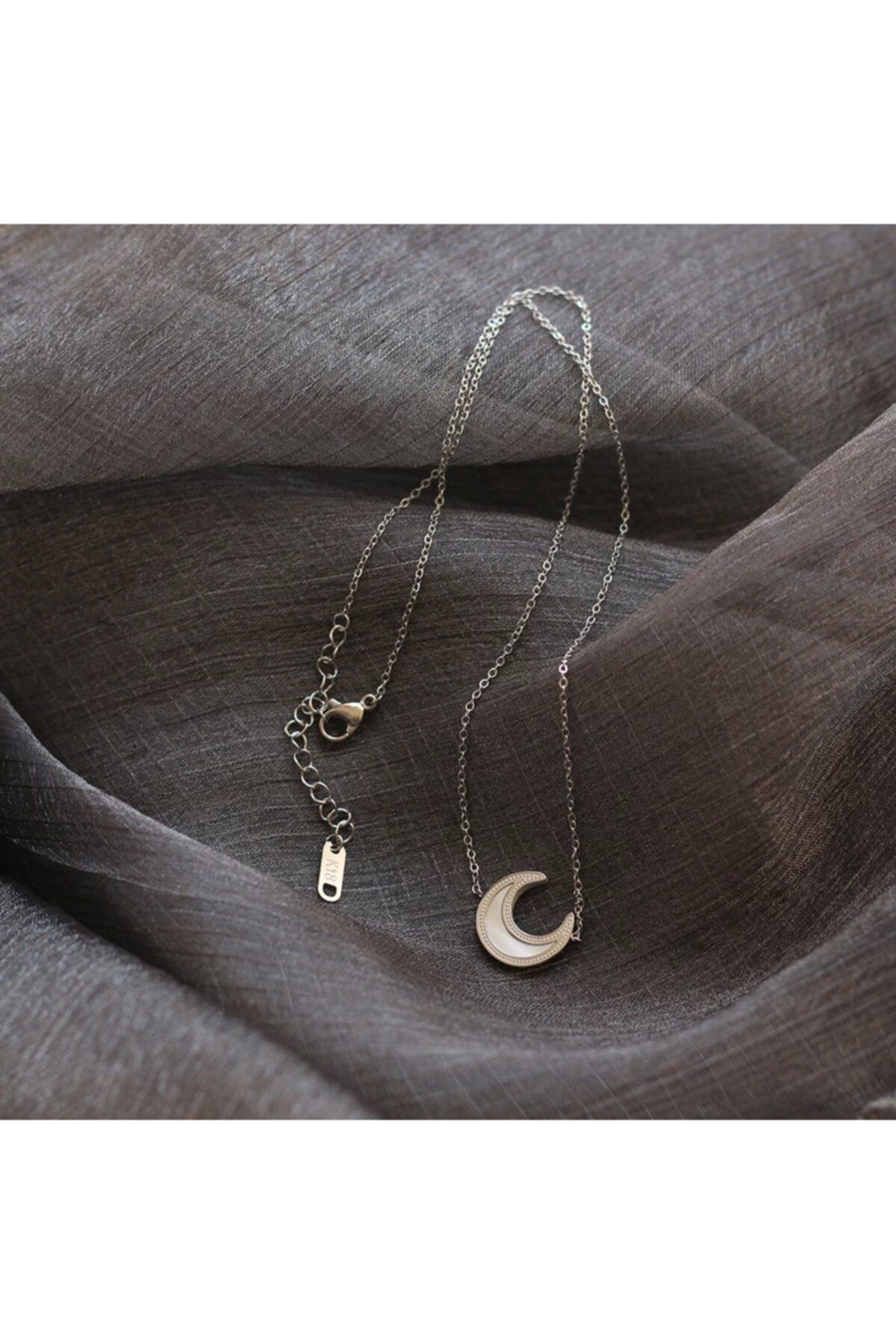 All About Jewelry Gümüş Renk Ay Kolye