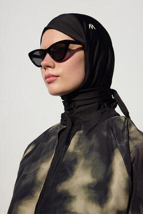 RÜZGARLIKLI 3'LÜ TESETTÜR MAYO TAKIMI FLU BATİK Image 5