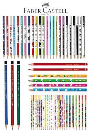 Kaliteli Karışık 12'li Kurşun Kalem Faber Adel Image 0