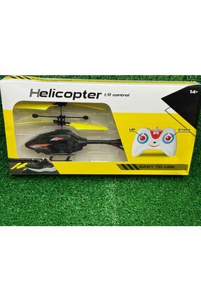 El Sensörlü Helikopter Uzaktan Kumandalı Sarı Şarjlı 20cm Image 0