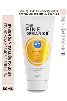 Spf 50+ Yüksek Korumalı Yoğun Leke Karşıtı Nemlendirici Güneş Kremi, 50ml Image 0