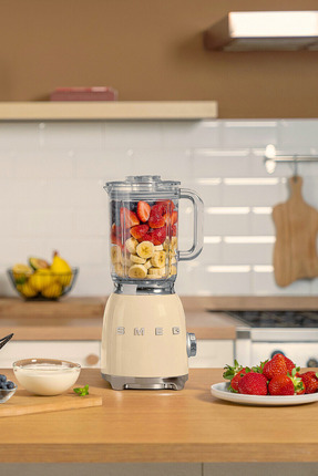 50's Style Retro Krem Smoothie Blender Blf03creu Image 0