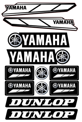 YAMAHA XMAX - N MAX MOTORSİKLET KASK STİCKER ÇIKARTMA SETİ Image 0