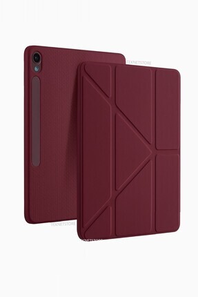 Samsung Galaxy Tab S9 Fe / S10 Fe 10.9'' Uyumlu Kılıf Kalem Bölmeli Uyku Modlu Arkası Silikon Kapak Image 0