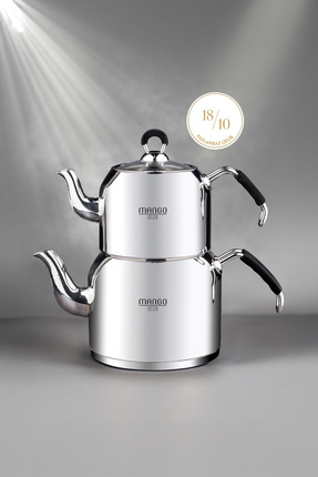 Mango Kitchen - Mini Boy 18/10 Paslanmaz Çelik 0,8-1.75 Lt. Çaydanlık Takımı Image 0