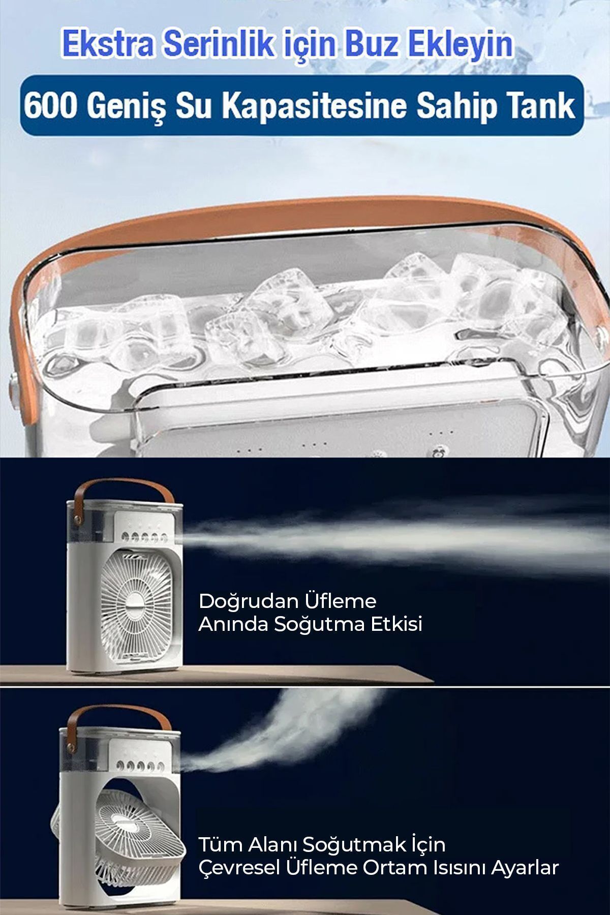 فنری آب یخچال و فریزر هوا USB سیمی فوق العاده آرام هوا