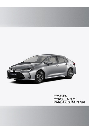 Toyota Corolla 1L0 Parlak Gümüş Gri - Profesyonel Çizik Ve Taş izi Giderici Rötuş Boyası 30ml. Image 0