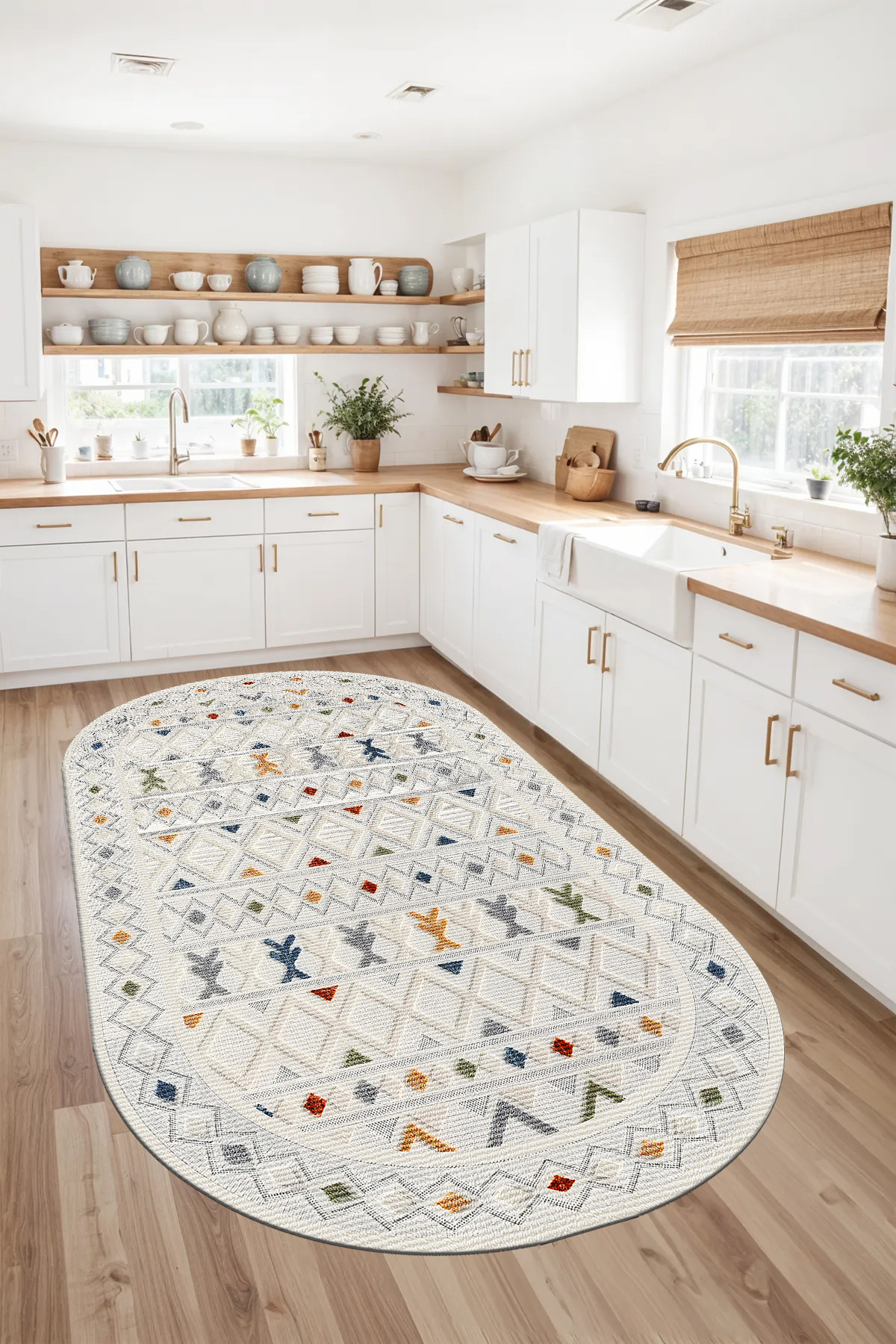 فرش مدرن مدرن قابل شستشو دیجیتال قابل شستشو با دونده فرش سالن حصیری مدرن