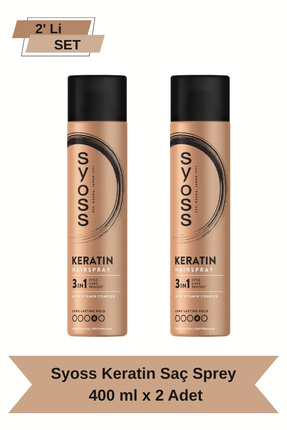 Keratin Sprey 400 ml - 2 Adet - Saç Onarıcı Image 0