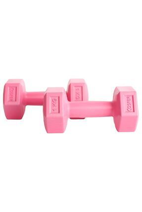 Pembe Dambıl 1 Kg X 2 Adet Dumbbell Dambıl Seti Egzersiz Seti Image 0