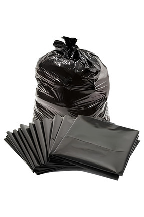 5 Kg 80x110 Büyük Boy Siyah Çöp Torbası | Dökme Taşıma Poşeti | Dayanıklı | Ev Ofis Otel Taşınma Image 0