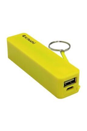 Kawai Kutusuz Hkp-013 2000 Mah Acil Durum Powerbank - Sarı Image 0