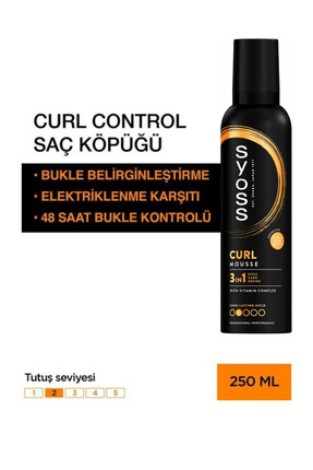 Bukle Belirginleştirici Köpük - Curl Control 250 ml Image 0