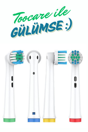 Oral - B Şarjlı Ve Pilli Diş Fırçası Uyumlu 4 Adet Yedek Başlık - 1 Paket (4 Başlık ) Image 0