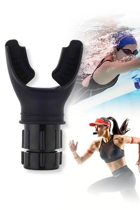 STORE41 Nefes Egzersiz Aleti Siyah- Solunum Direnç Cihazı- Kondisyon Ve Akciğer Geliştirici