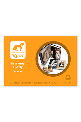 Rovi Everyday Parlak Çift Taraflı Fotoğraf Kağıdı 260gsm 50yp A5 Image 0