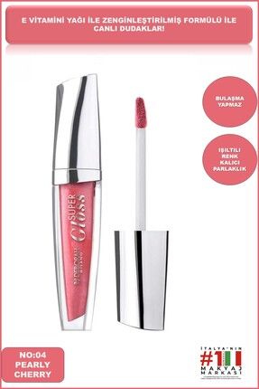 Milano Pearly Cherry No: 04 Dolgunlaştırıcı Etki Super Gloss Image 0