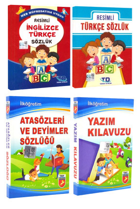 Resimli Türkçe Sözlük+ Resimli İngilizce Türkçe Sözlük+ Atasözü ve Deyimler Sözlüğü+ Yazım Kılavuzu Image 0