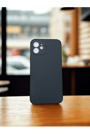 Iphone 12 Uyumlu Kılıf Kamera Korumalı Karbon Desenli Armor Kapak Image 0