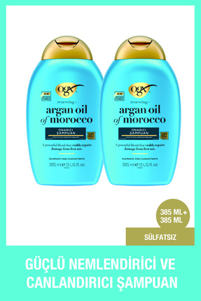 Extra Güçlü Morocco Argan Oil Morrocco Sülfatsız Şampuanı 385 ml X 2 Adet Image 0