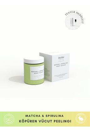Matcha Spirulina Body Scrub | Vücut Ovması Jel Peeling Image 0