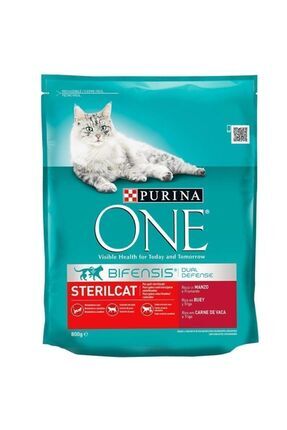 Sığır Etli Kısırlaştırılmış Yetişkin Kedi Maması 800 gr Image 0