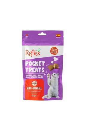 Pocket Treats Anti-Hairball Tüy Yumağı Önleyici Kedi Ödül Maması 60 Gr Image 0