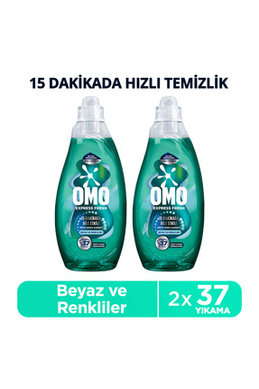 Express Fresh Kötü Koku Karşıtı Beyaz Ve Renkliler Sıvı Çamaşır Deterjanı 1480 ml X2 Image 0