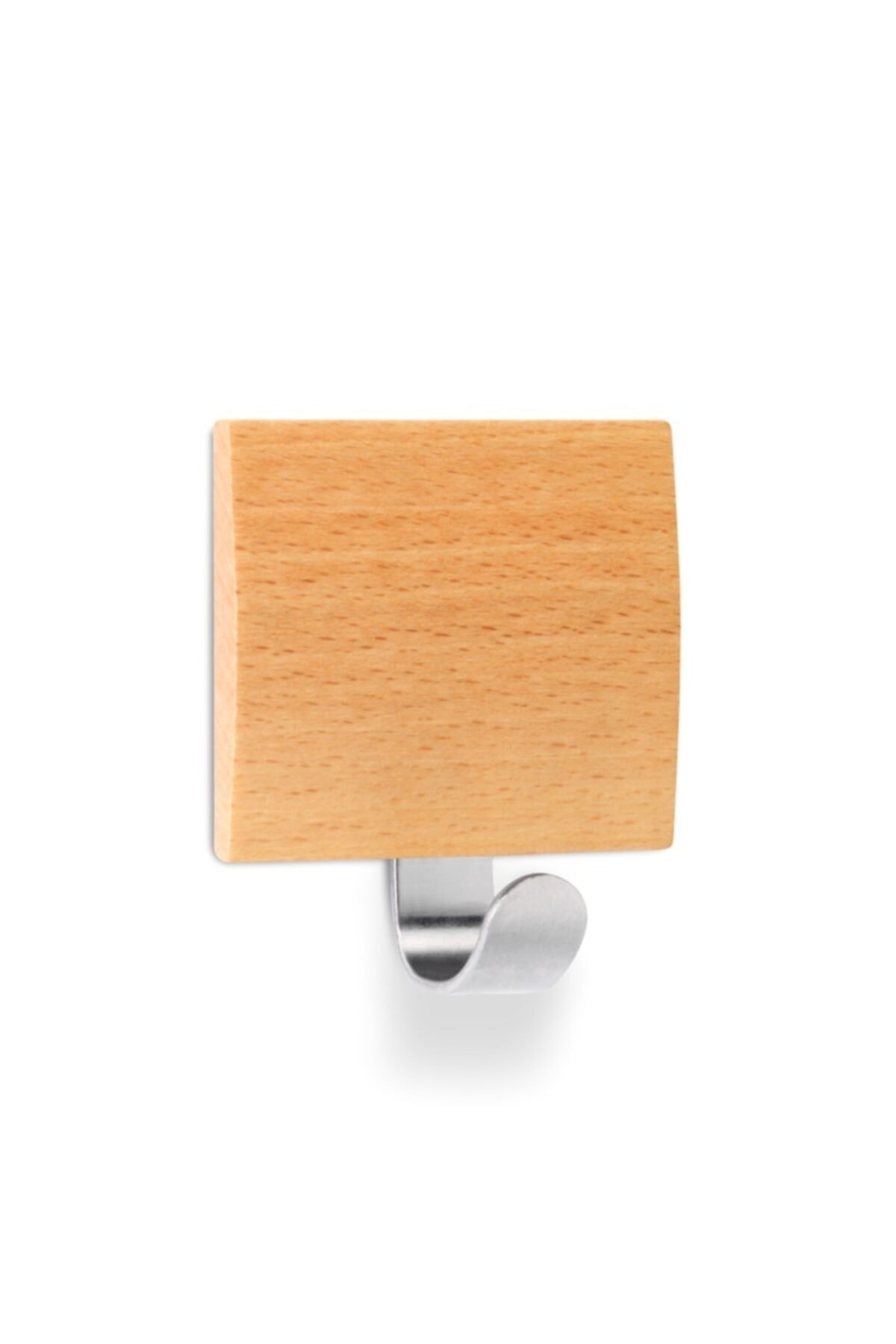 İnofix Yapışkanlı Çelik Kancalı Ahşap Askı Kayın