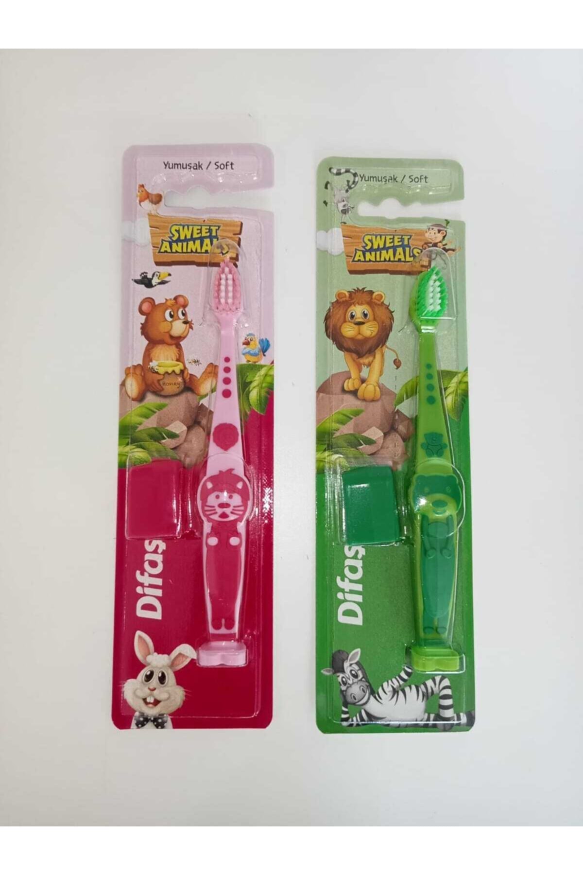 Difaş Sweet Animals Çocuk Diş Fırçası 2'li