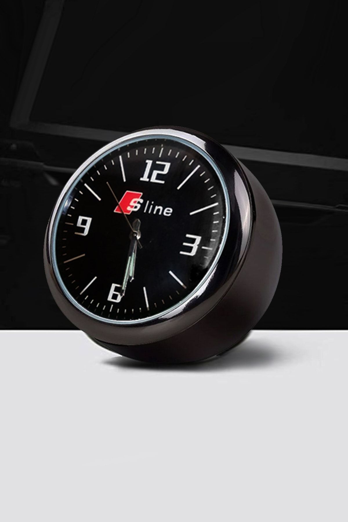 C9 Araba Araç Içi S-line Oto Retro Analog Torpido Saat Havalandırma