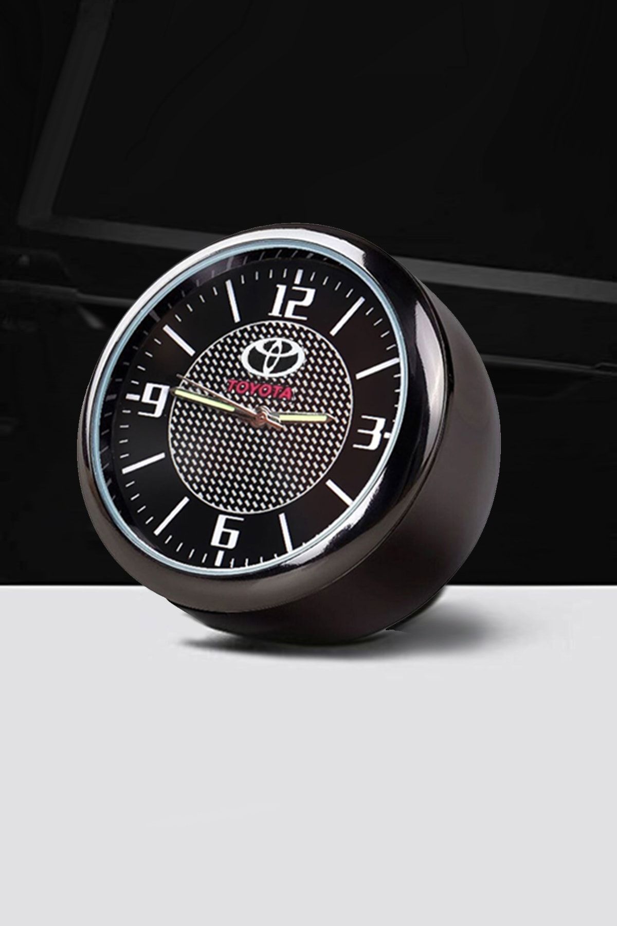 C9 Araba Araç Içi Toyota Oto Retro Analog Torpido Saat Havalandırma