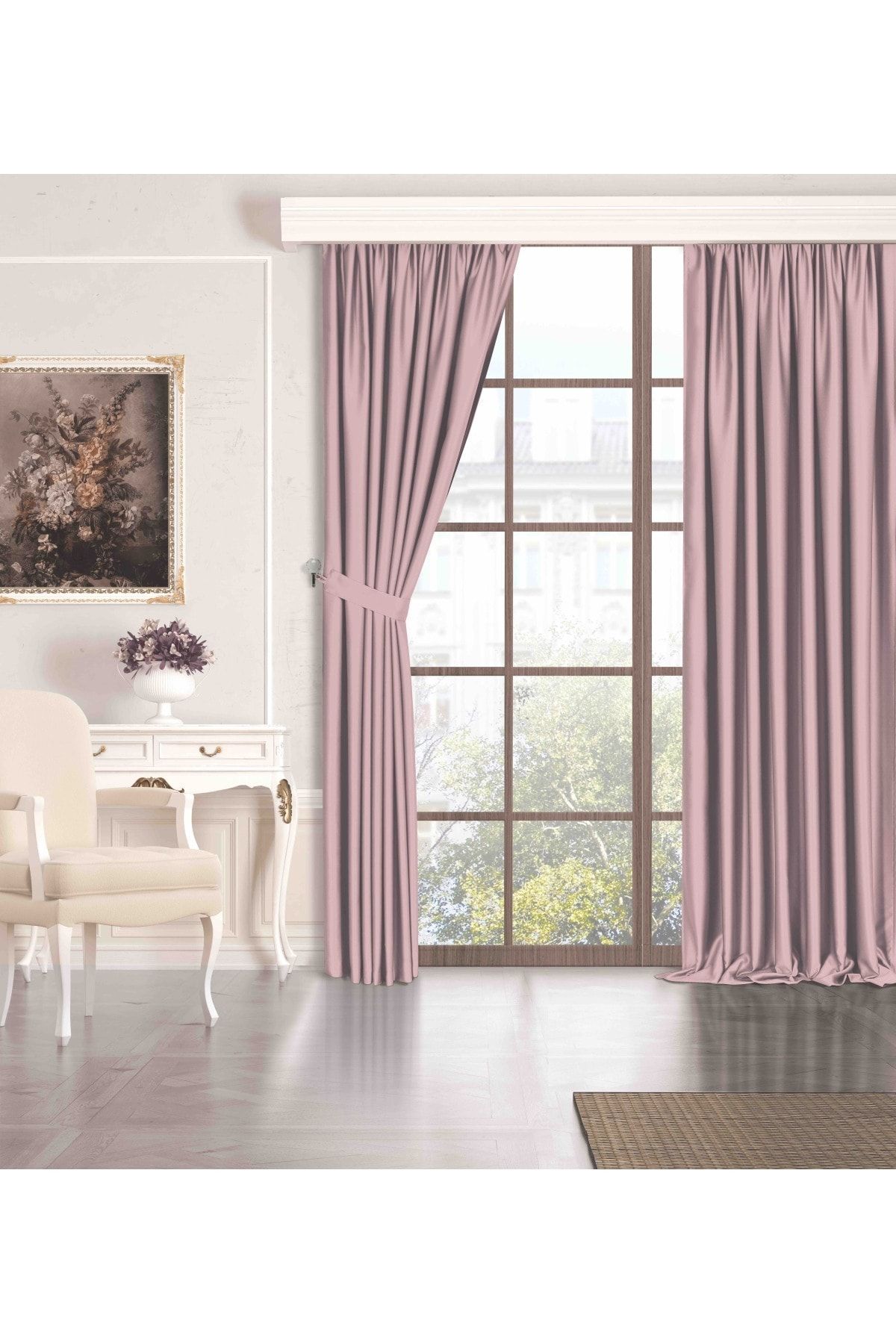 Perle Quartz Blackout Series Açık Gülkurusu Rengi Karartma Güneşlik Perde