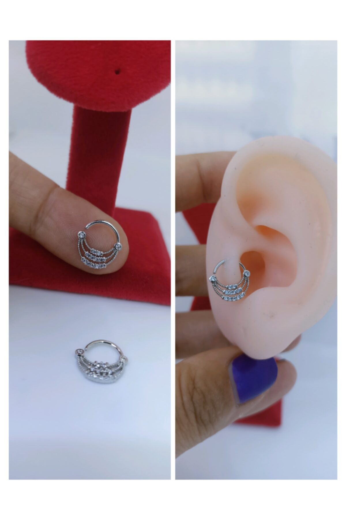 Arescollection Cerrahi Çelik Tragus,rook,kıkırdak Piercing