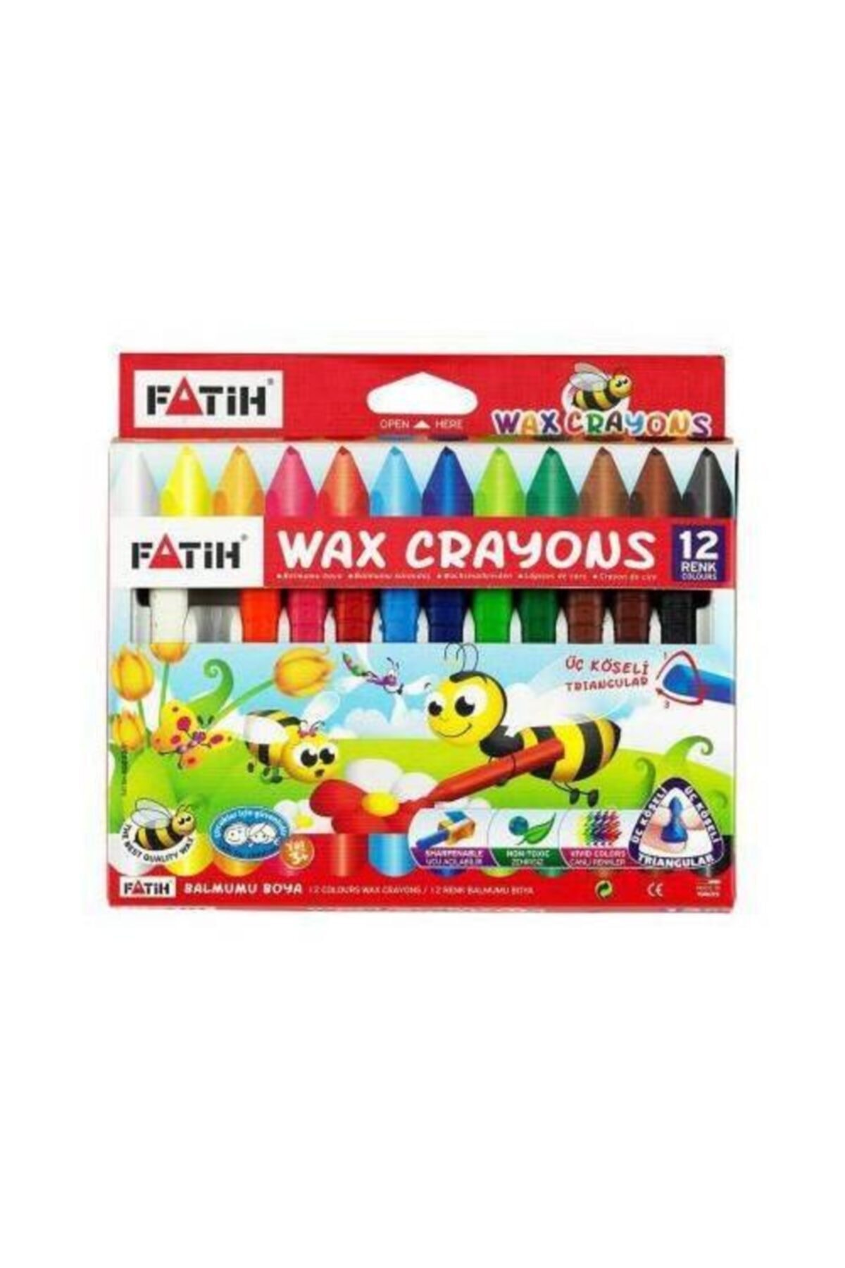 Fatih Jumbo Mum Boya Wax Crayons 12 Renk