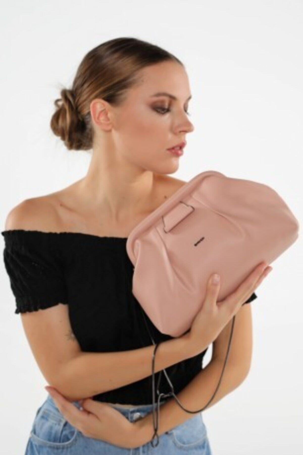 MADAME VERA ÇANTA Kadın Omuz Çantası Src407 Pembe