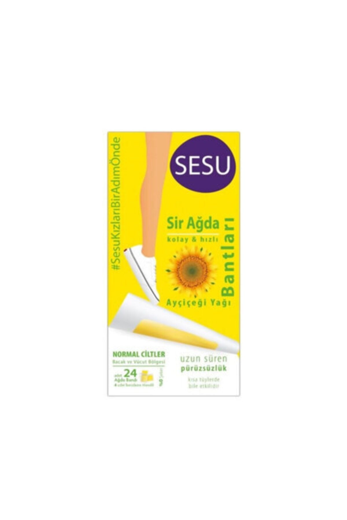 Sesu Ağda Bandı Ayçiçek Yağlı 24'lü