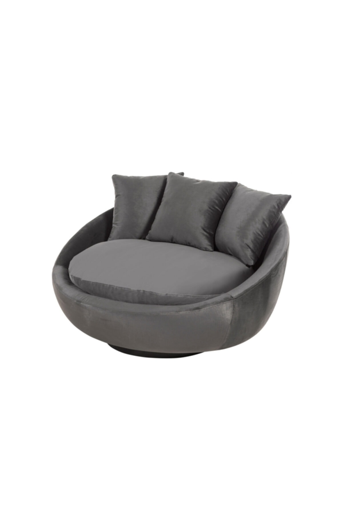 NDESIGN Gri Cherry Koltuk Berjer