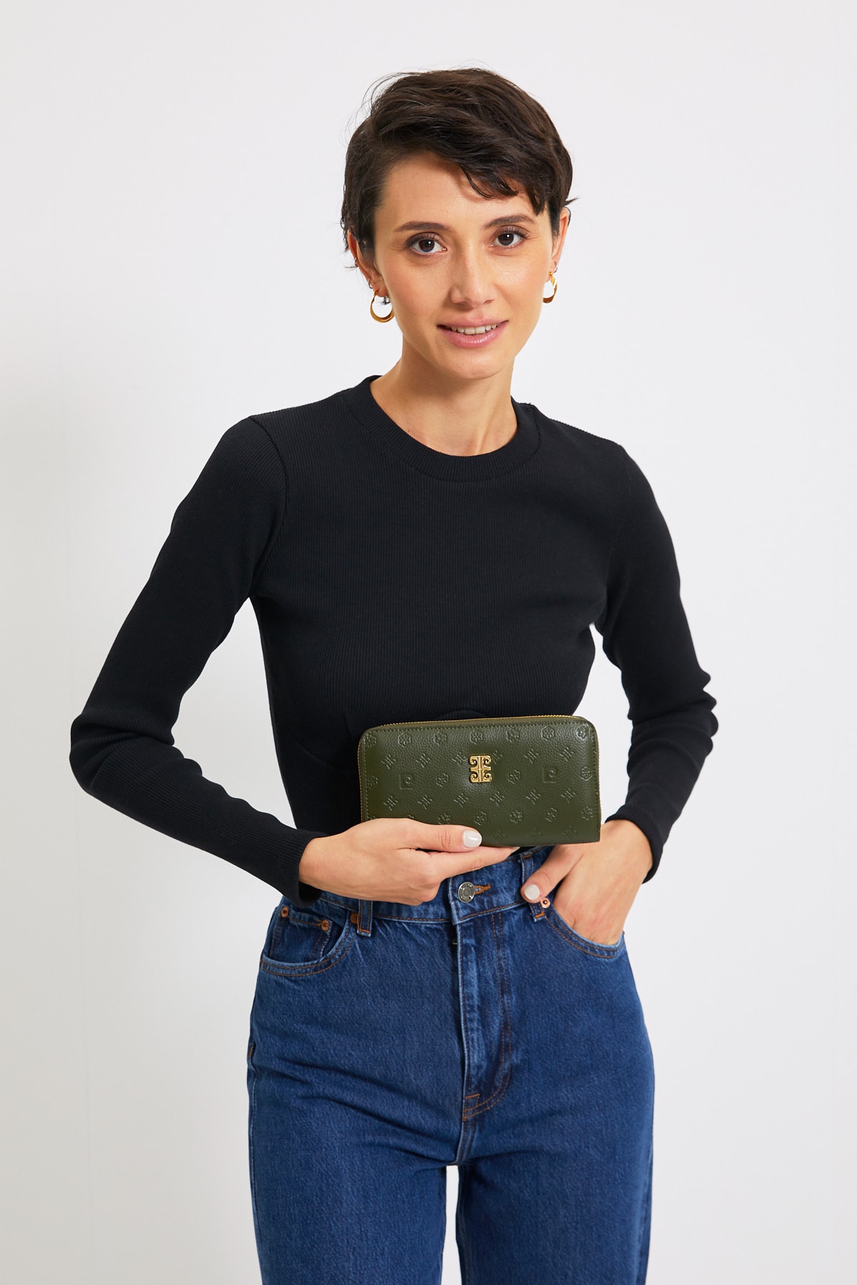 Pierre Cardin Yeşil Kadın Cüzdan 06PO21Y1309