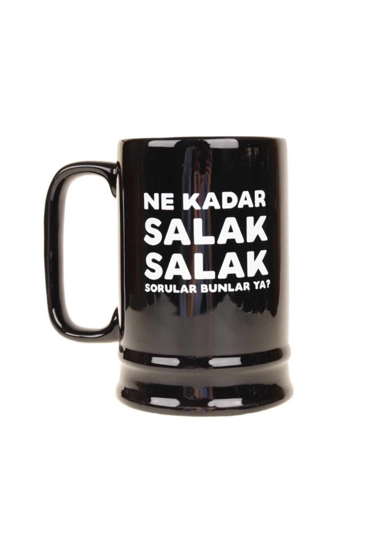 Attach Siyah Ne Kadar Sorular Bunlar Tasarım Bira Bardağı