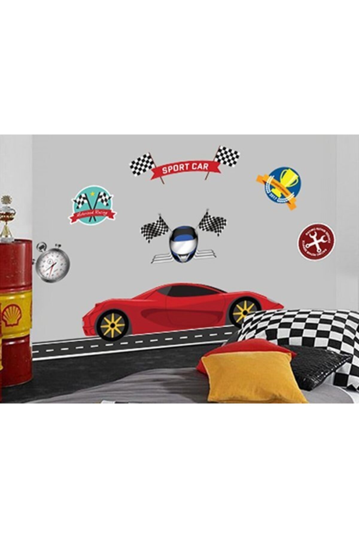 Stickerce Racing Çocuk Odası Duvar Sticker