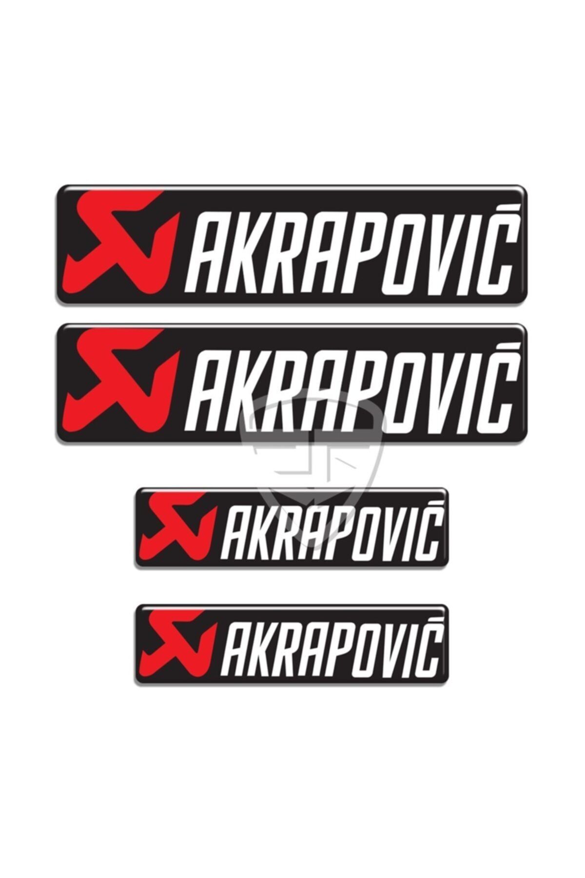 Redline Grafik Akrapovic 4'lü 3d Sticker Set