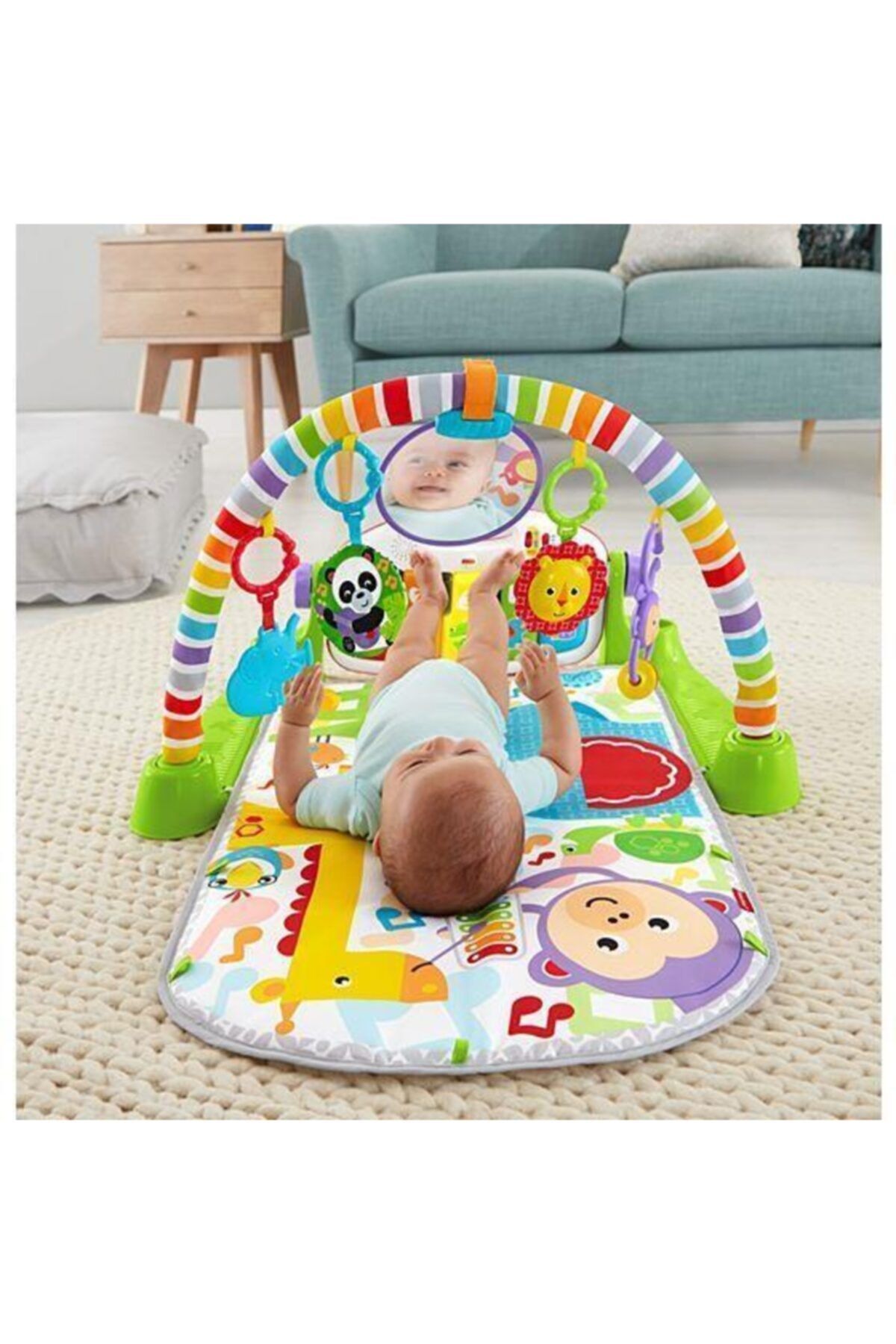 FISHER PRICE Delüks Piyanolu Jimnastik Merkezi Türkçe Fwt16