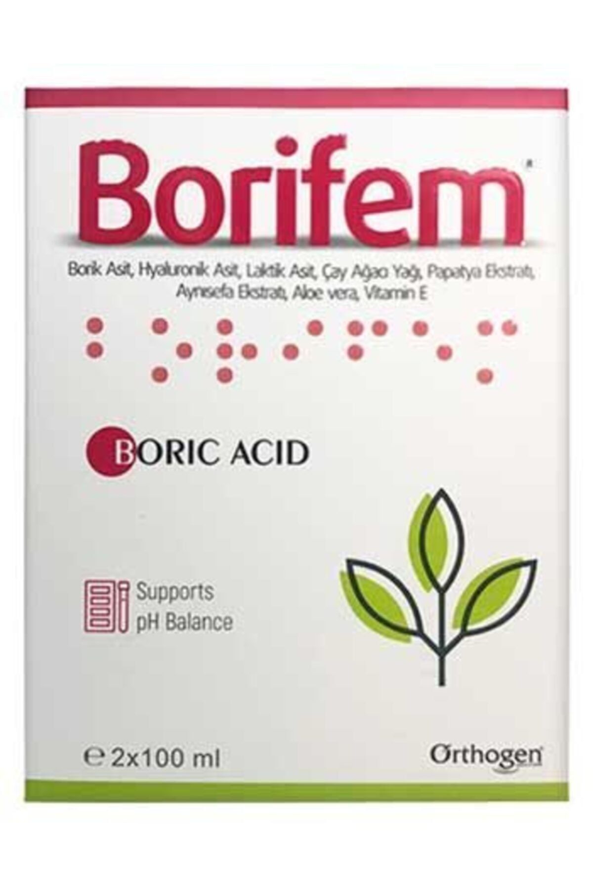 Orthogen Borifem Vajinal Duş 200 Ml Org016888