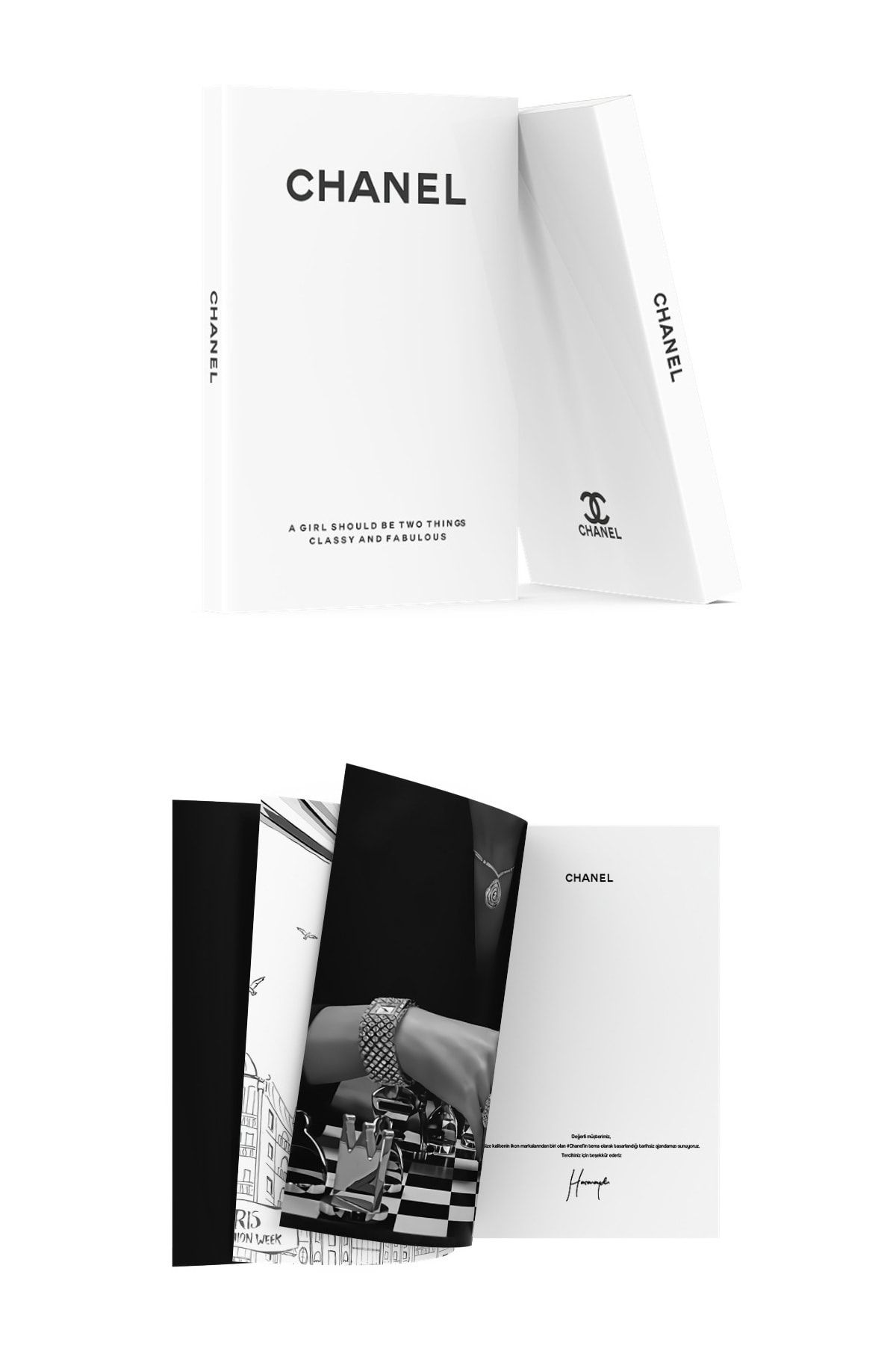 Dora Hobi Moda Temalı Tarihsiz Ajanda & Memobook