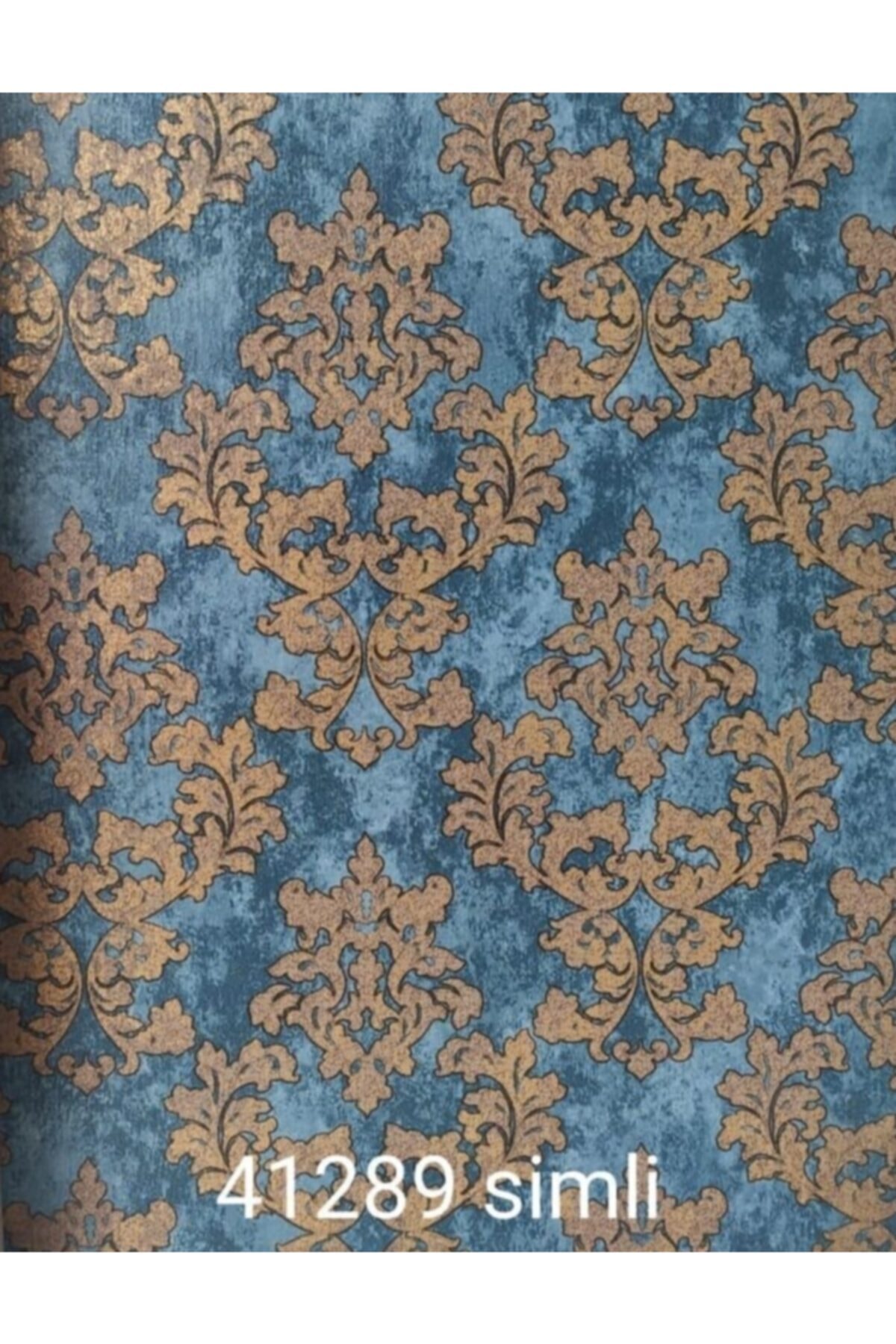GOLDEN BLACK Damask Desen Simli Duvar Kağıdı 41289 Nonwoven 16m2