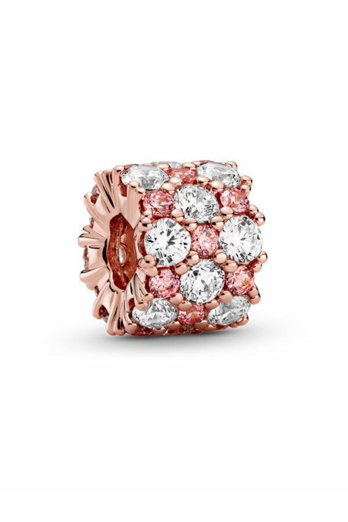 Pandora Işıltılı Pembe Ve Beyaz Zarafet Charm