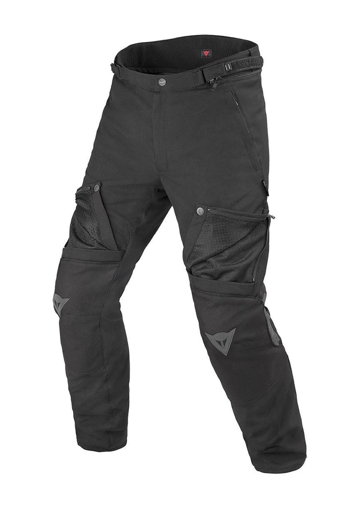 Dainese Unisex Siyah Cepli  Motosiklet Pantolonu