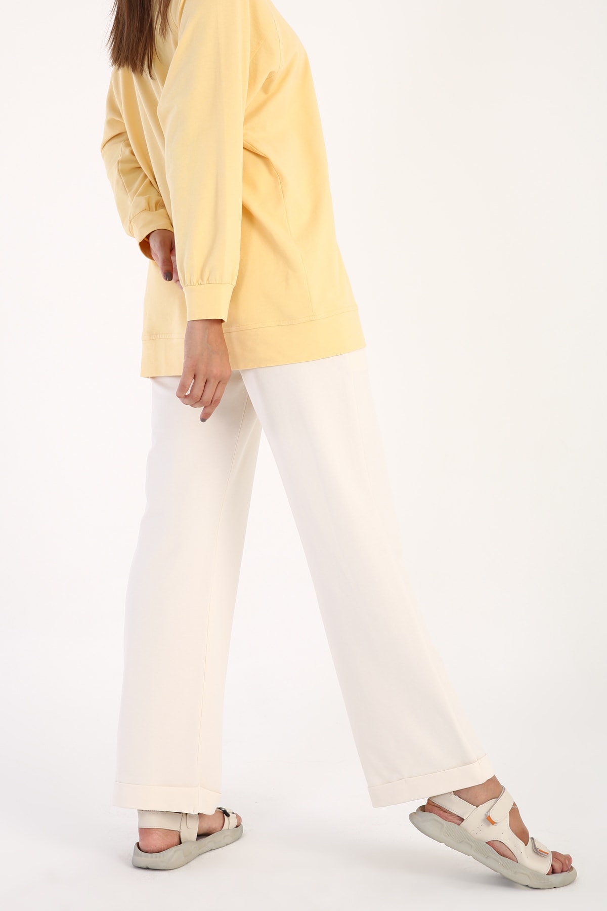 ALLDAY Taş Beli Lastikli Duble Paça Pamuklu Eşofman Altı