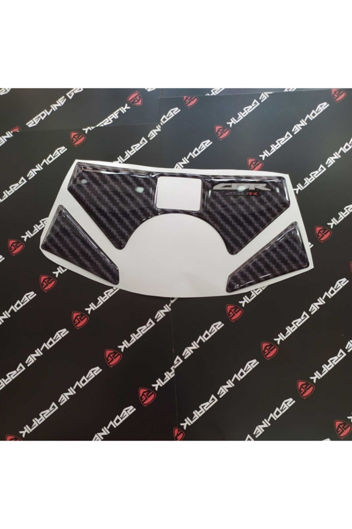 Redline Grafik Honda Cbr 250r Karbon Mesnet Pad Gidon Pad